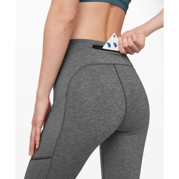 Lululemon Speed Up Tight Leggings Side Phone Pockets High Rise Waisted Tall Long - Picture 5 of 13